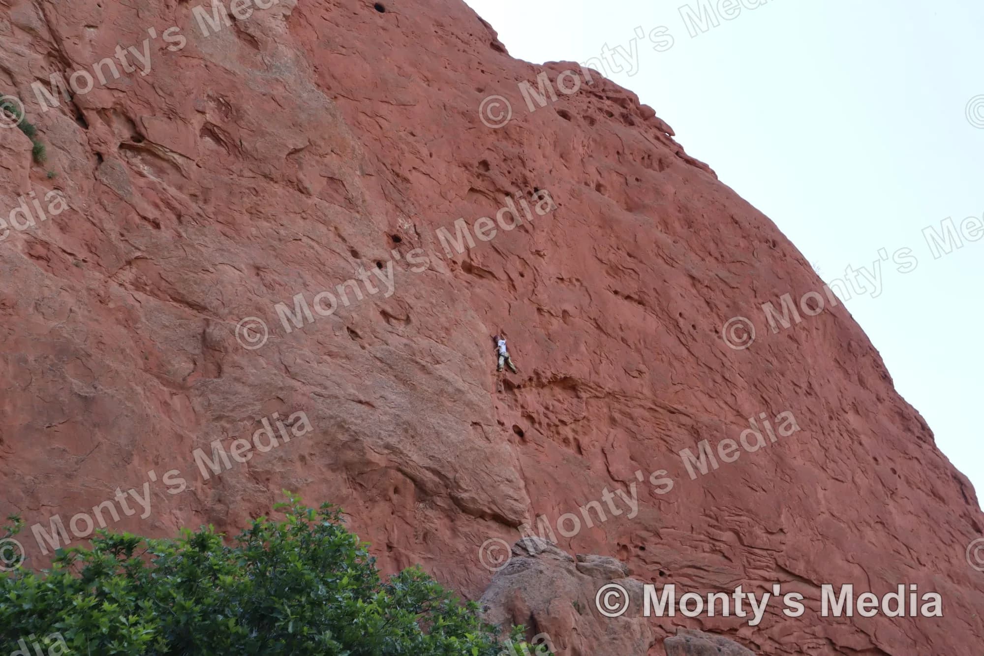 Rock Climber Red Wall