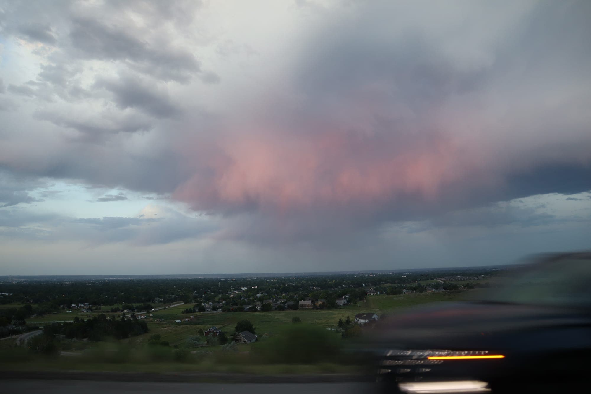 Storm Clouds Pink Sunset
