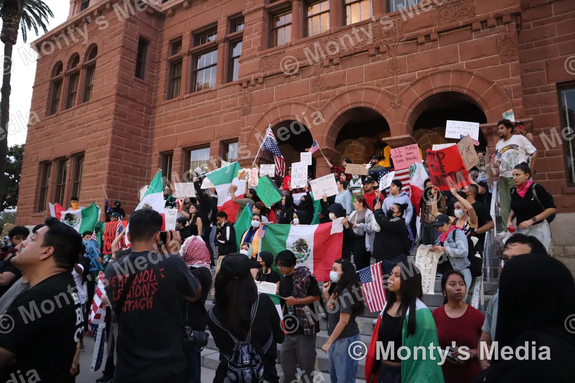 Courthouse Rally Flags