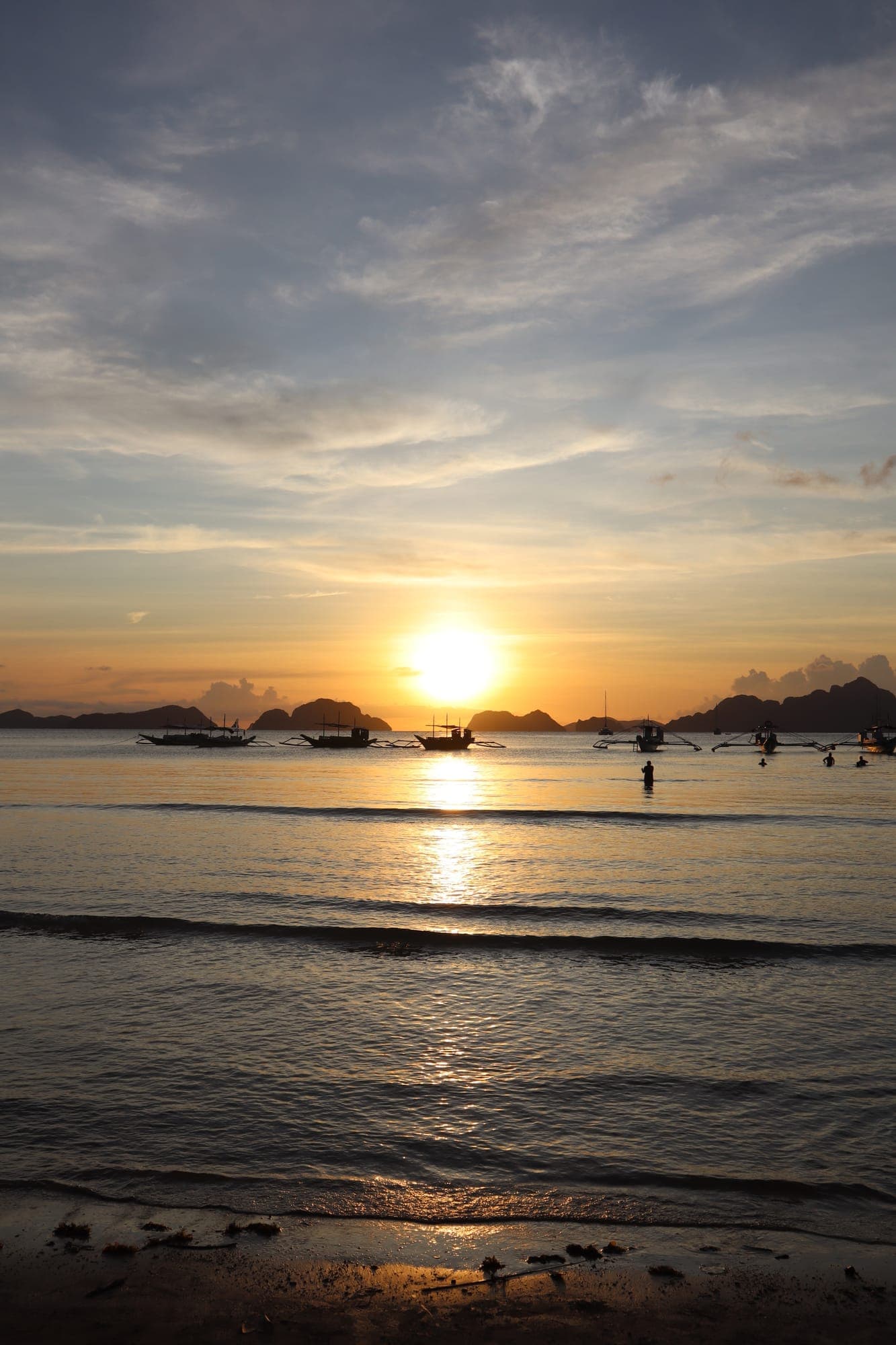 Beach Sunset Golden