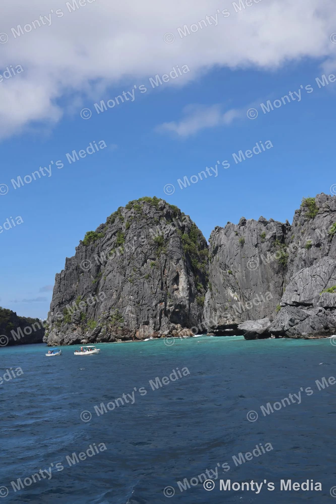 Karst Cliff Lagoon