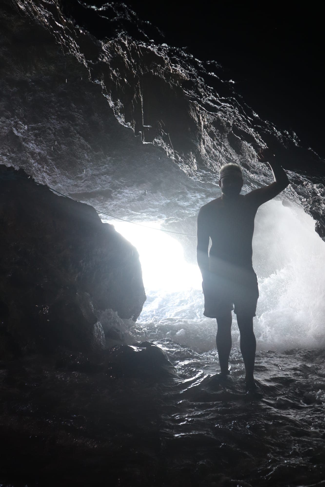 Sea Cave Silhouette