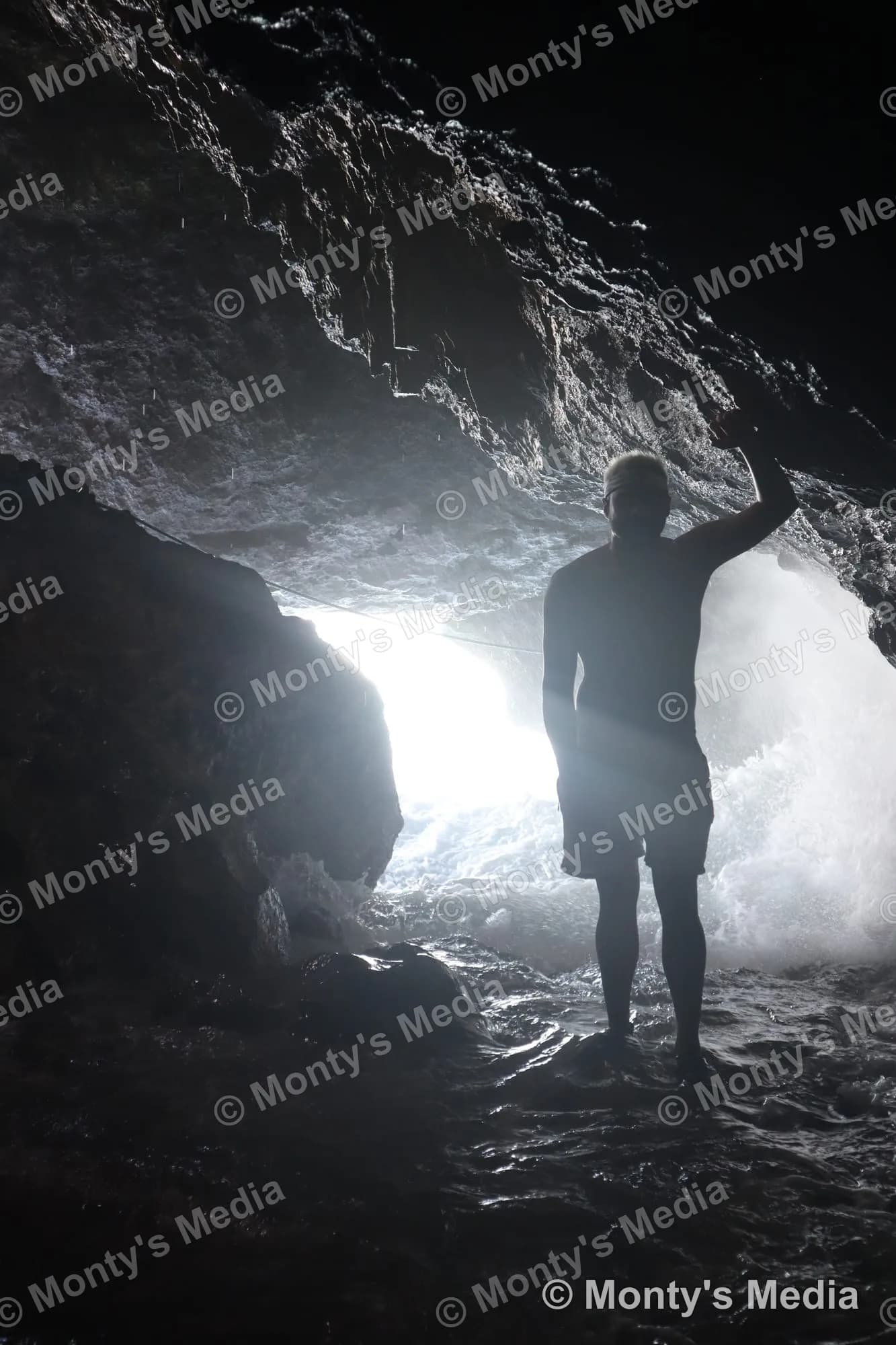 Sea Cave Silhouette