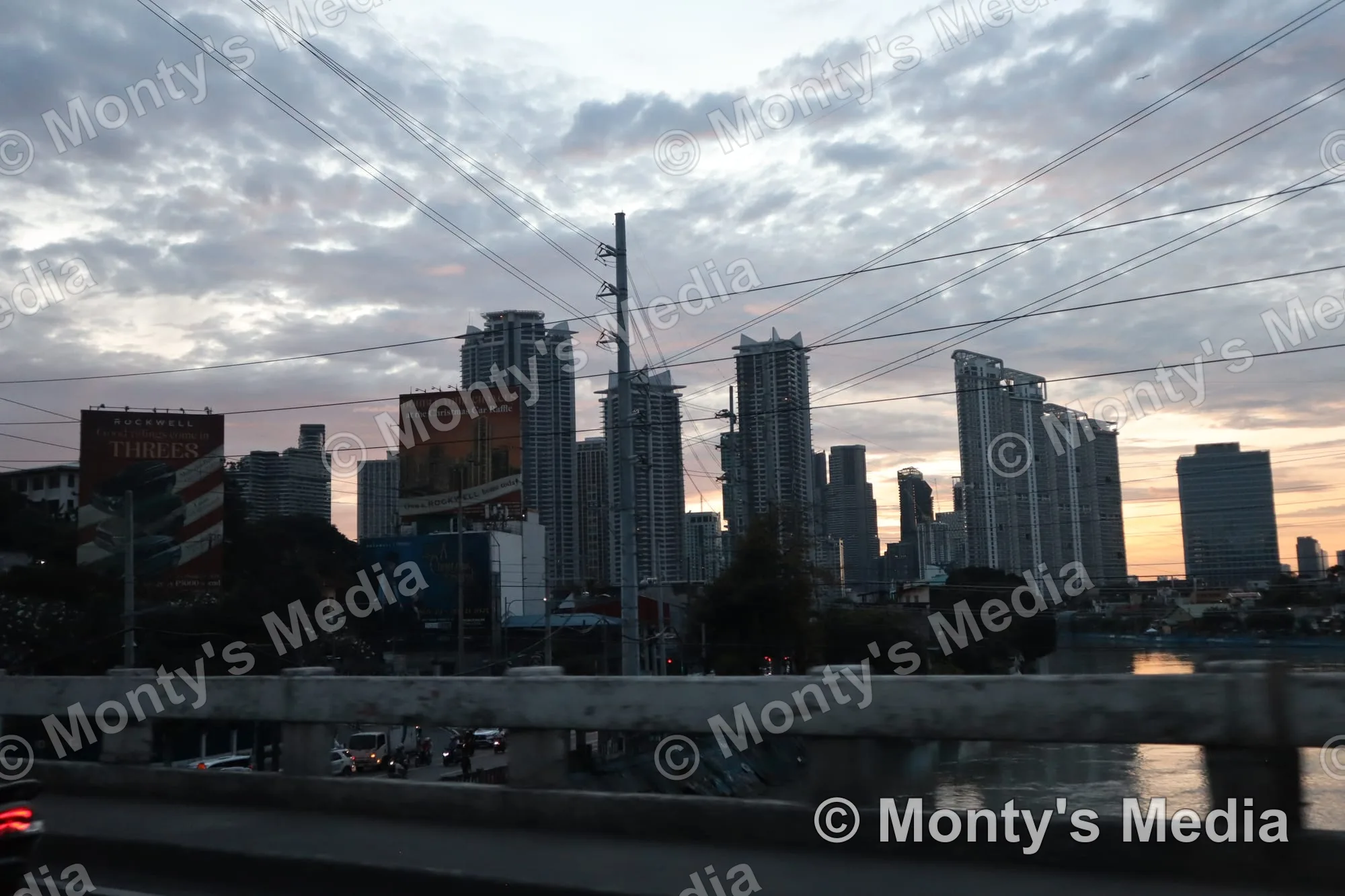 City Skyline Dusk River